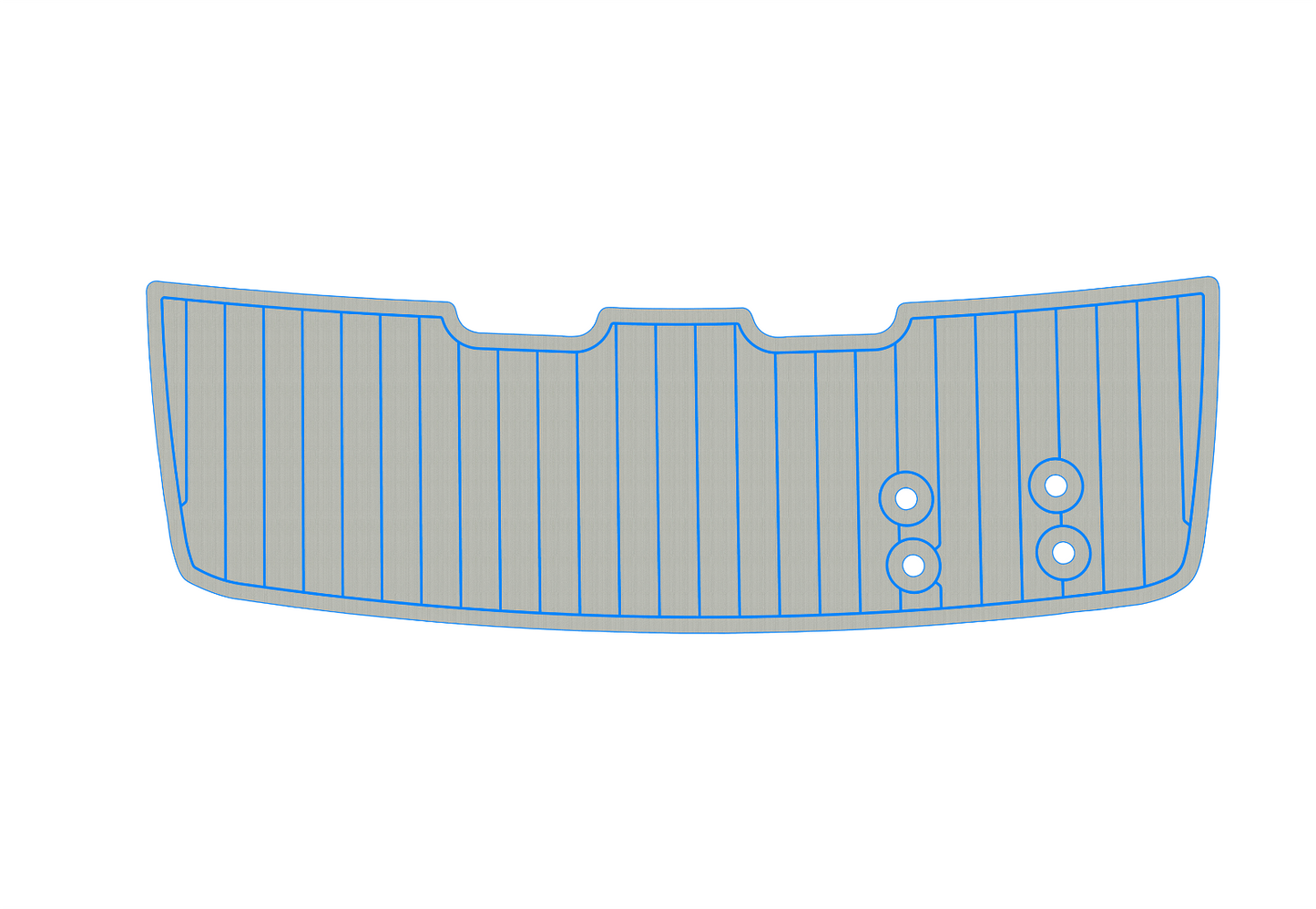 2008-2010 Bayliner 195 Discobery Swim platform 1/4" 6mm EVA foam floor