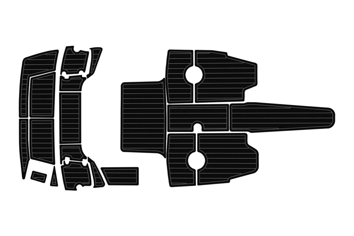 2017-2021 Crownline 205 Cockpit Swim platform 1/4"6mm EVA foam floor