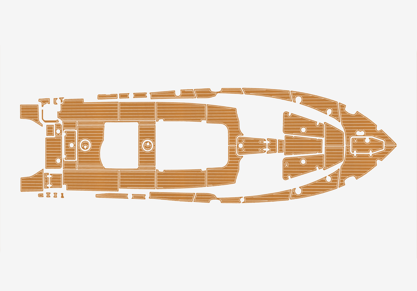 2021-2023 Sea Hunt Game Fish 30 Cockpit Swim platform bow 1/4"6mm EVA Foam floor