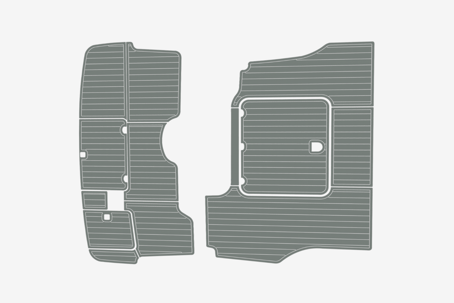 2000-2007 Cranchi 40 Atlantique Cockpit Swim platform 1/4"6mm EVA Foam mat floor