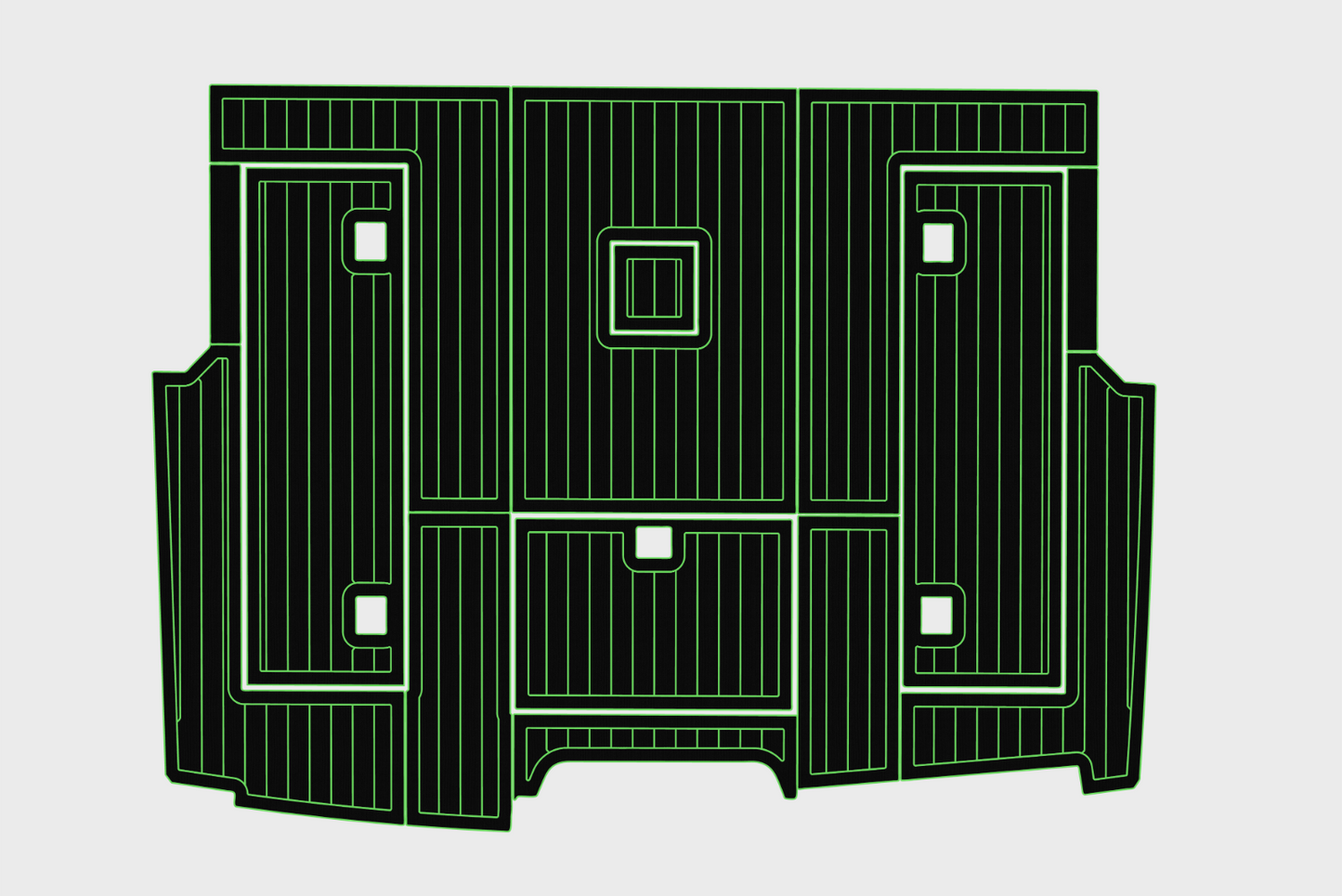 1998-2002 Cabo 35 Express Cockpit 1/4"6mm EVA Foam carpet marine faux mat floor
