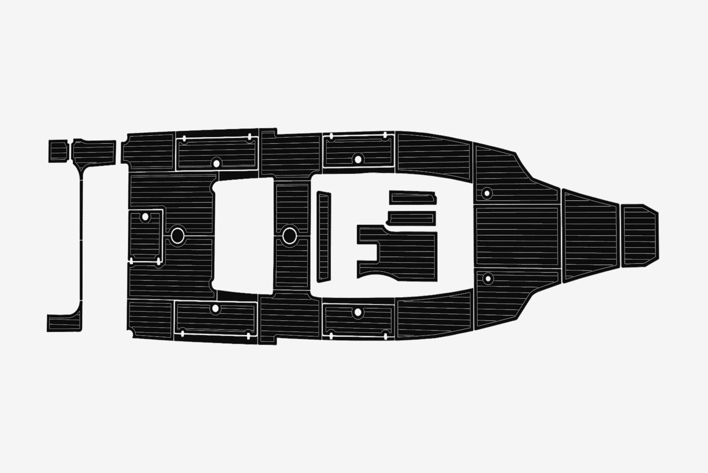 2015 Cobia 34 Cockpit Swim platform 1/4"6mm EVA Foam carpet marine floor