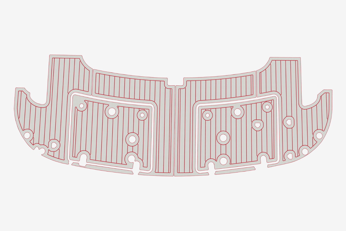 2004 Fairline 59 Cockpit Swim platform 1/4"6mm EVA Foam carpet marine floor