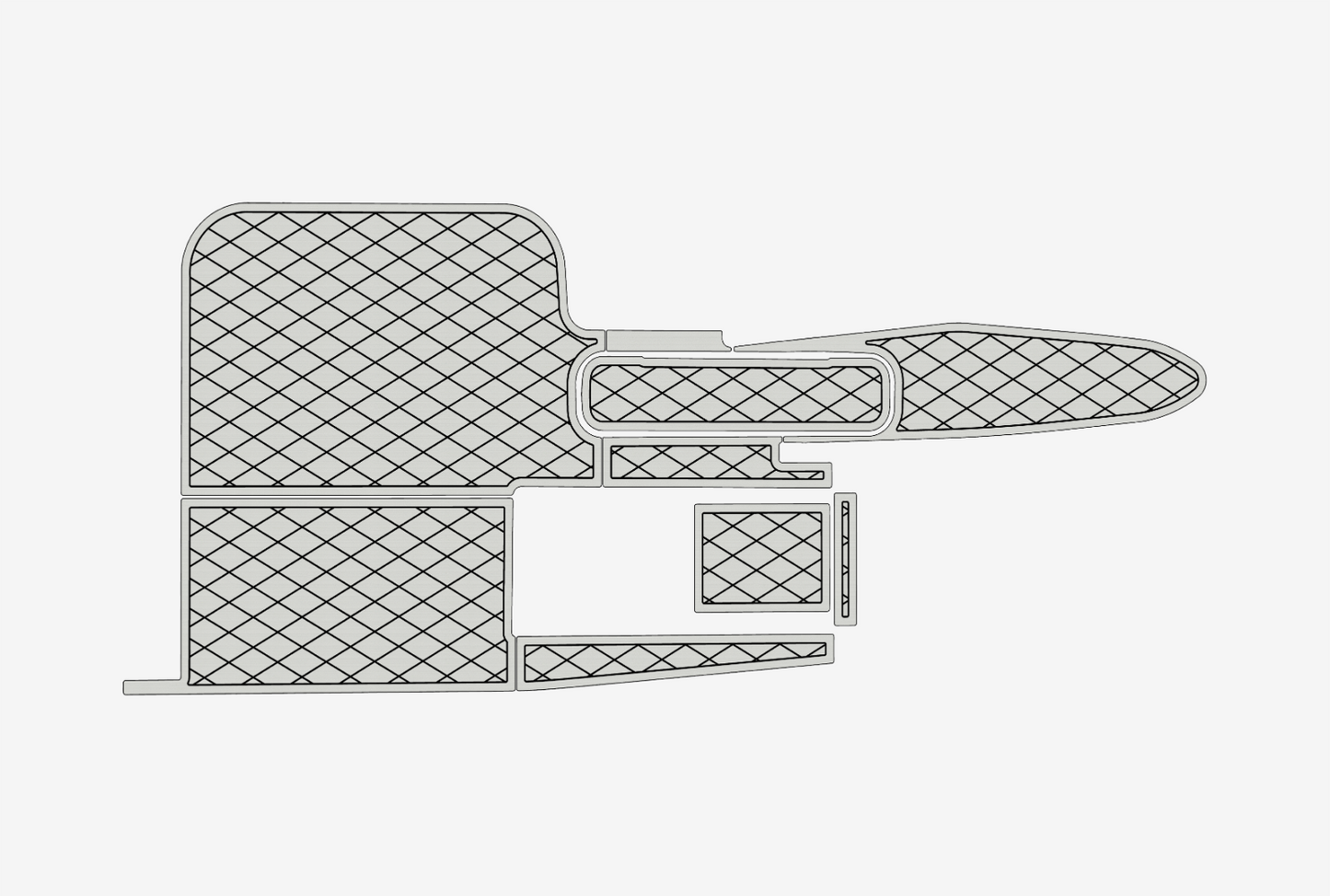 2005 Malibu Sunsettert VLX Cockpit Swim platform 1/4"6mm EVA Foam floor