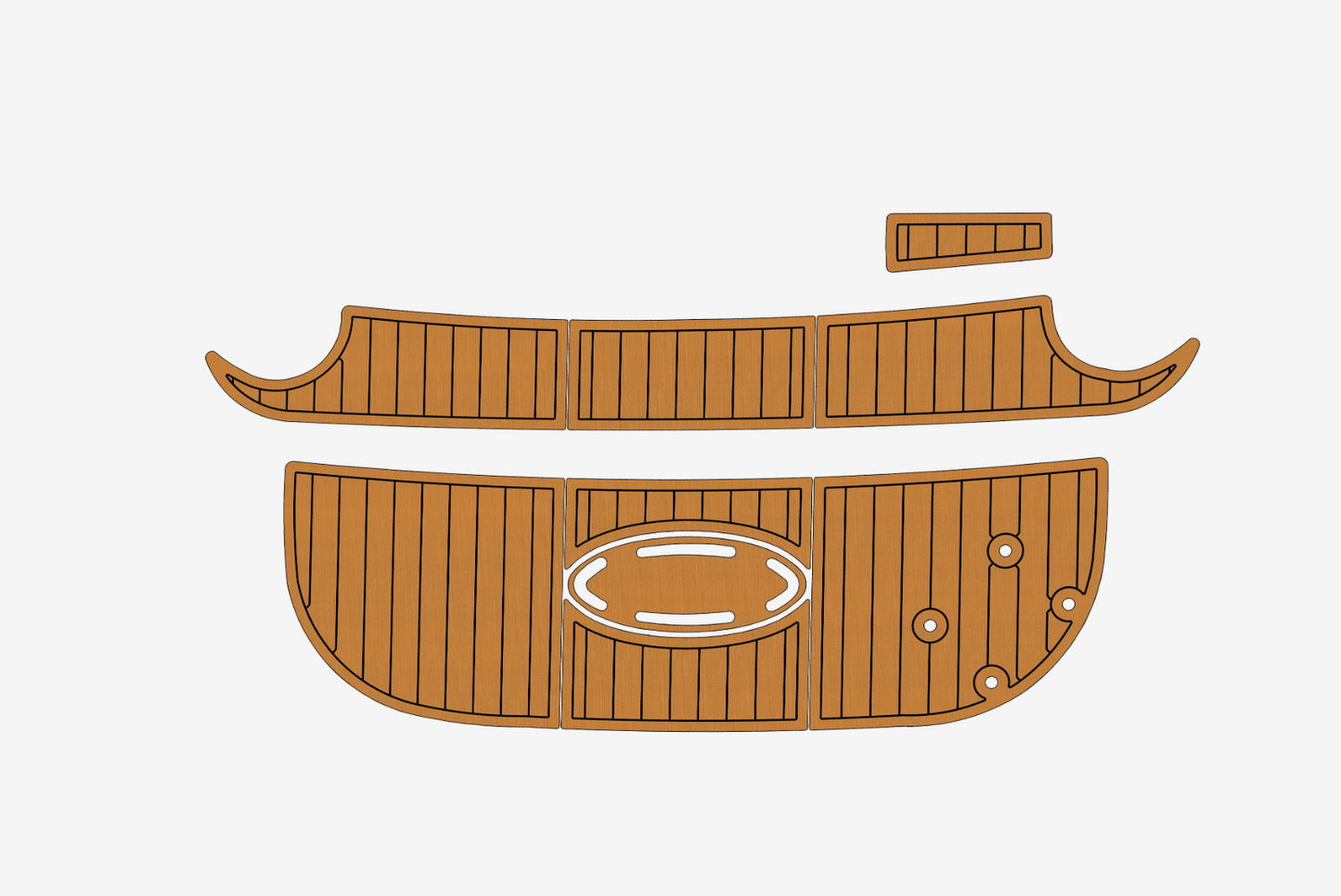 2004-2009 Larson 260 Cabrio Cockpit Swim platform 1/4"6mm EVA Foam faux floor