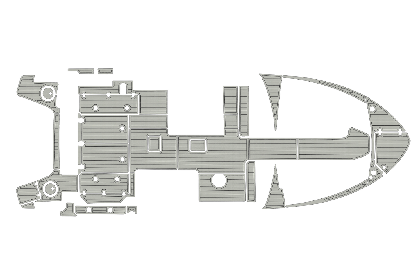 2020-2024 Boston Whaler 280 Montauk Cockpit BOW 1/4"6mm EVA foam floor