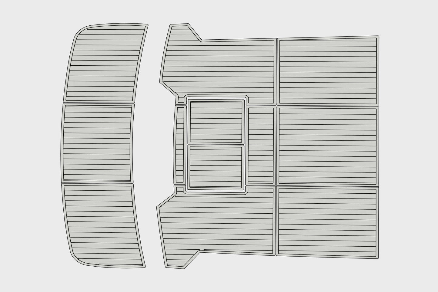 1988-1989 Pace 40 Sport Fisherman Cockpit Swim platform 1/4"6mm EVA Foam floor