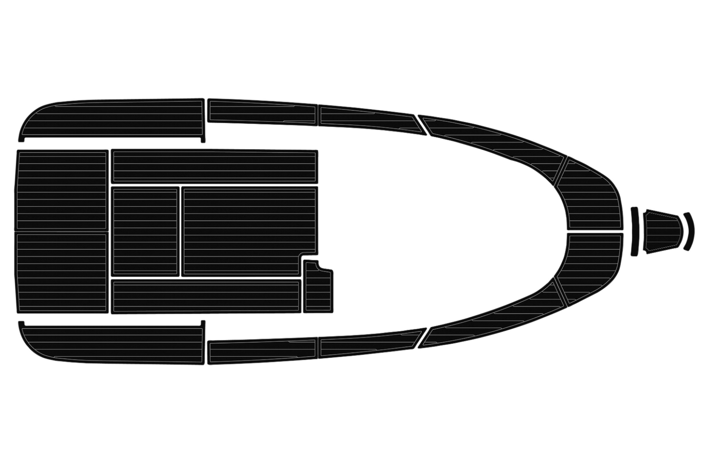 2000-2009 Aquador 25 WA Cockpit Swim platform bow 1/4"6mm EVA foam faux floor