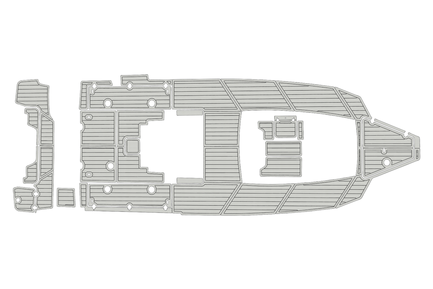 2022-2024 Blackfin 302 CC Cockpit Swim platform 1/4"6mm EVA foam floor