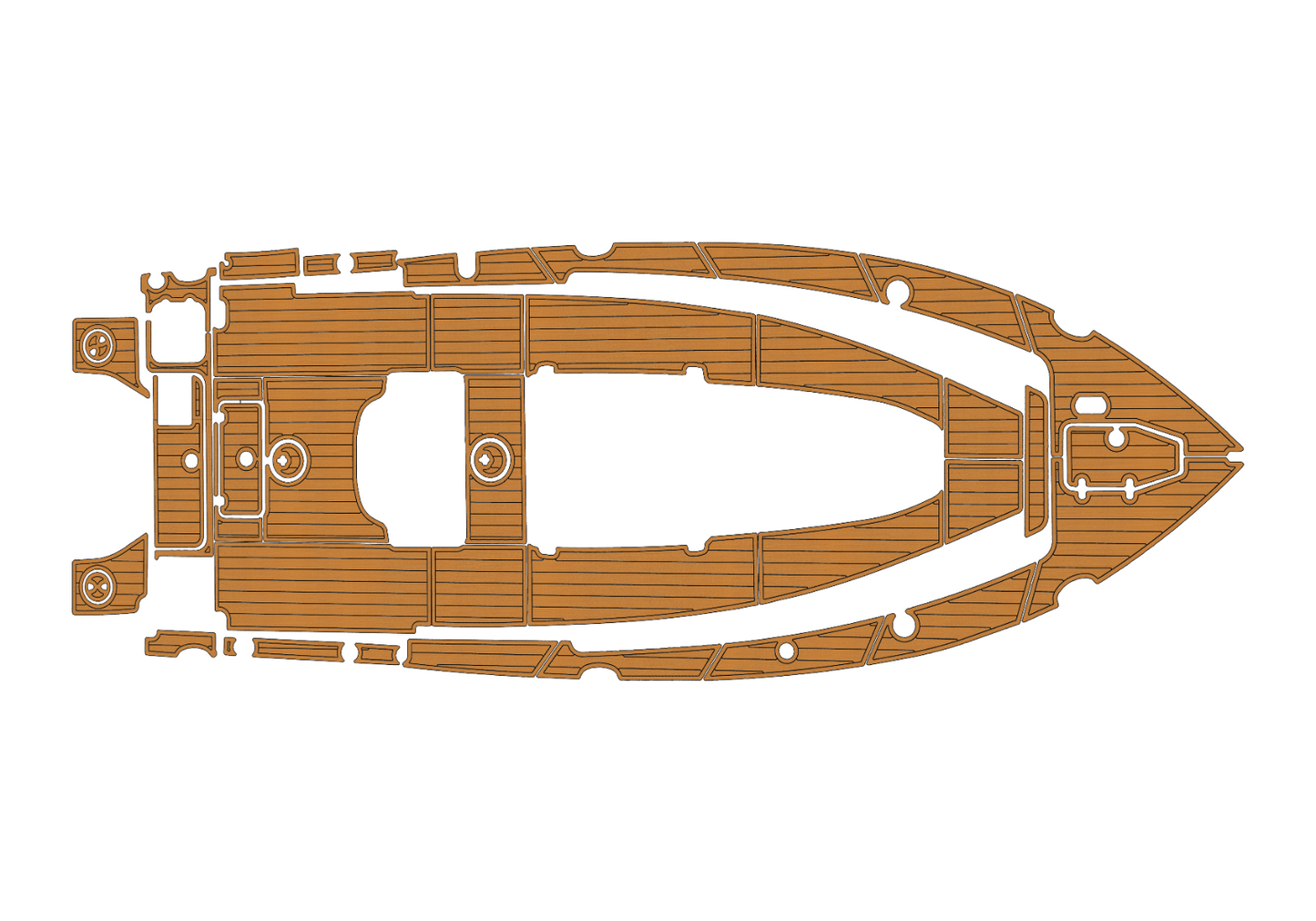 2018-2023 Sea Hunt 27 Game Fish CB Cockpit Swim platform 1/4"6mm EVA Foam floor