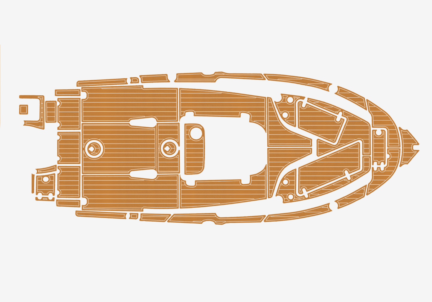 2021-2023 Sea Hunt 229 ultra Cockpit Swim platform bow 1/4"6mm EVA Foam floor