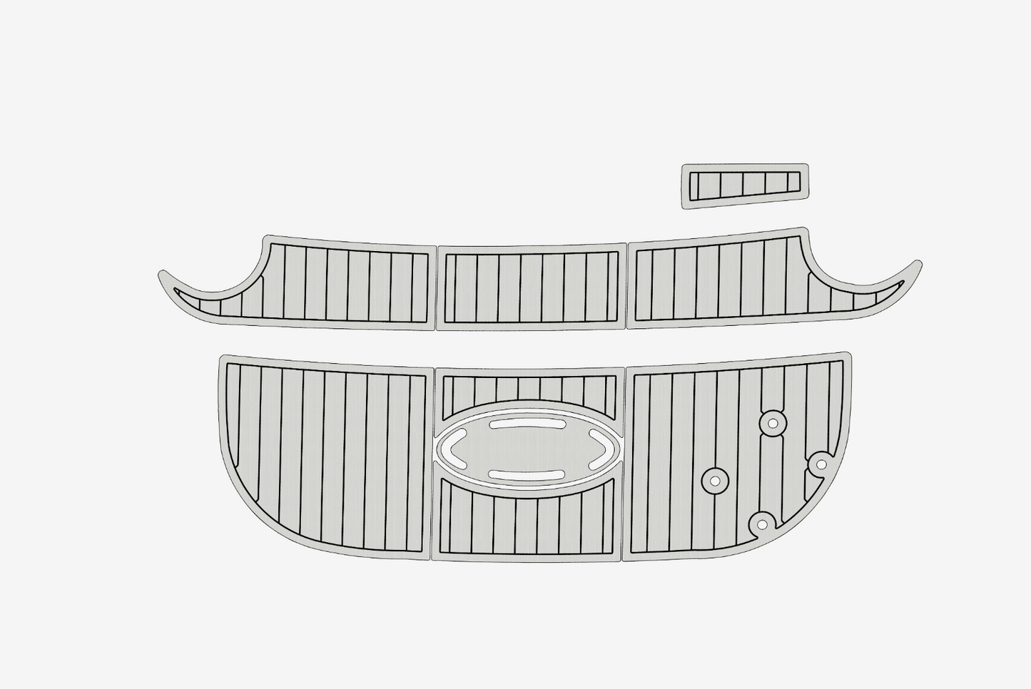 2004-2009 Larson 260 Cabrio Cockpit Swim platform 1/4"6mm EVA Foam faux floor