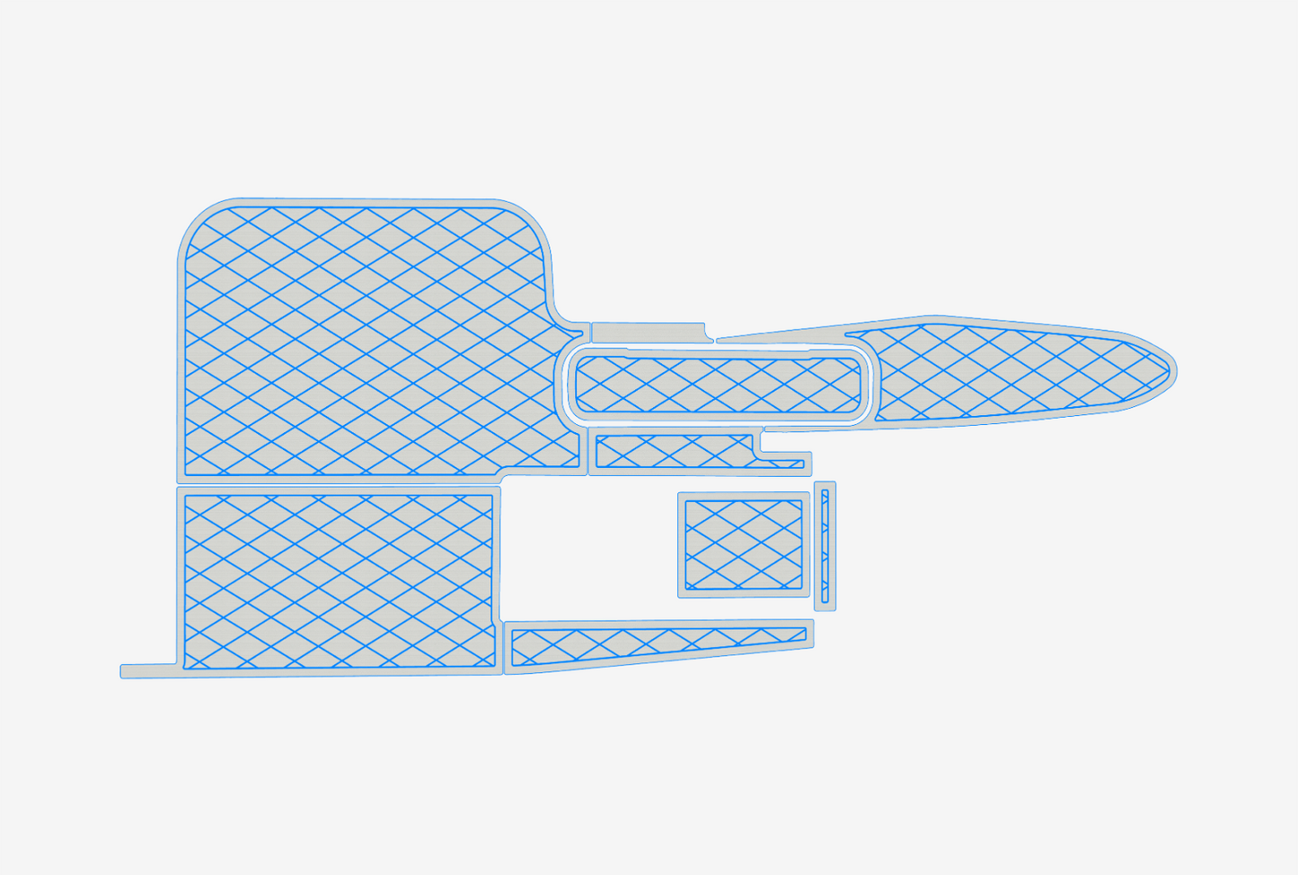 2005 Malibu Sunsettert VLX Cockpit Swim platform 1/4"6mm EVA Foam floor