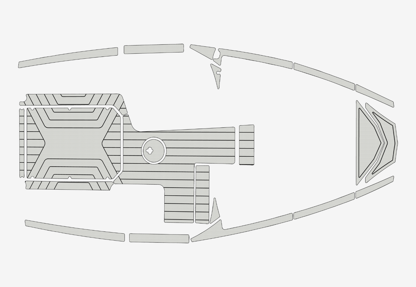 2018-2021 MALIBU 21 MLX Cockpit bow 1/4"6mm EVA Foam floor