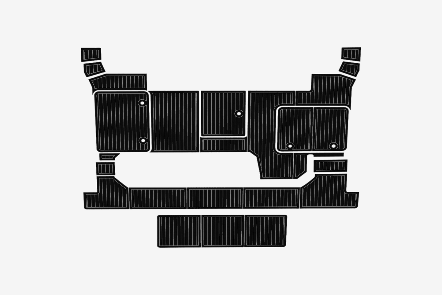 2016-2018 Fountain 37 Pajot MY Swim platform 1/4"6mm EVA Foam carpet floor