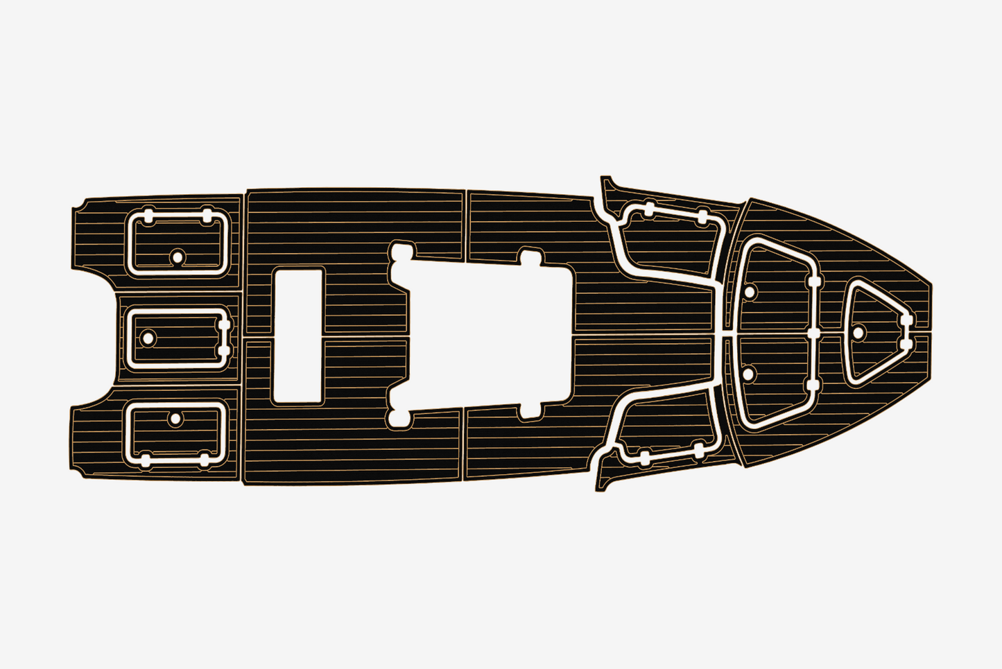 2017-2020 Gause Built Cockpit 1/4"6mm EVA Foam carpet marine MAT floor