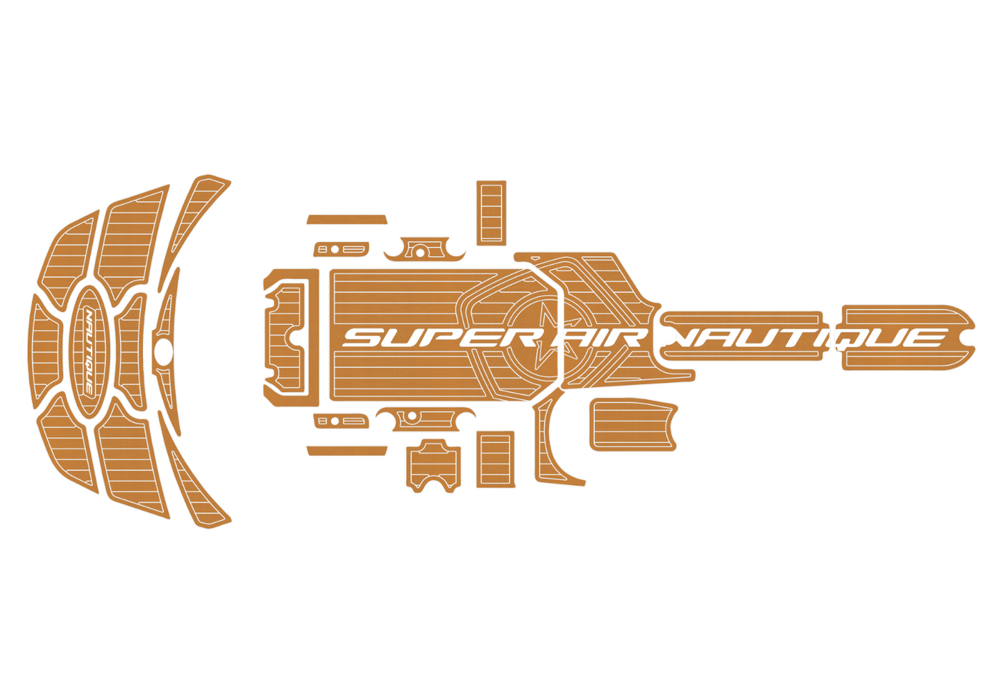 2006-2009 Nautique 220 Super Air Anti-slip Custom EVA faux teak marine flooring