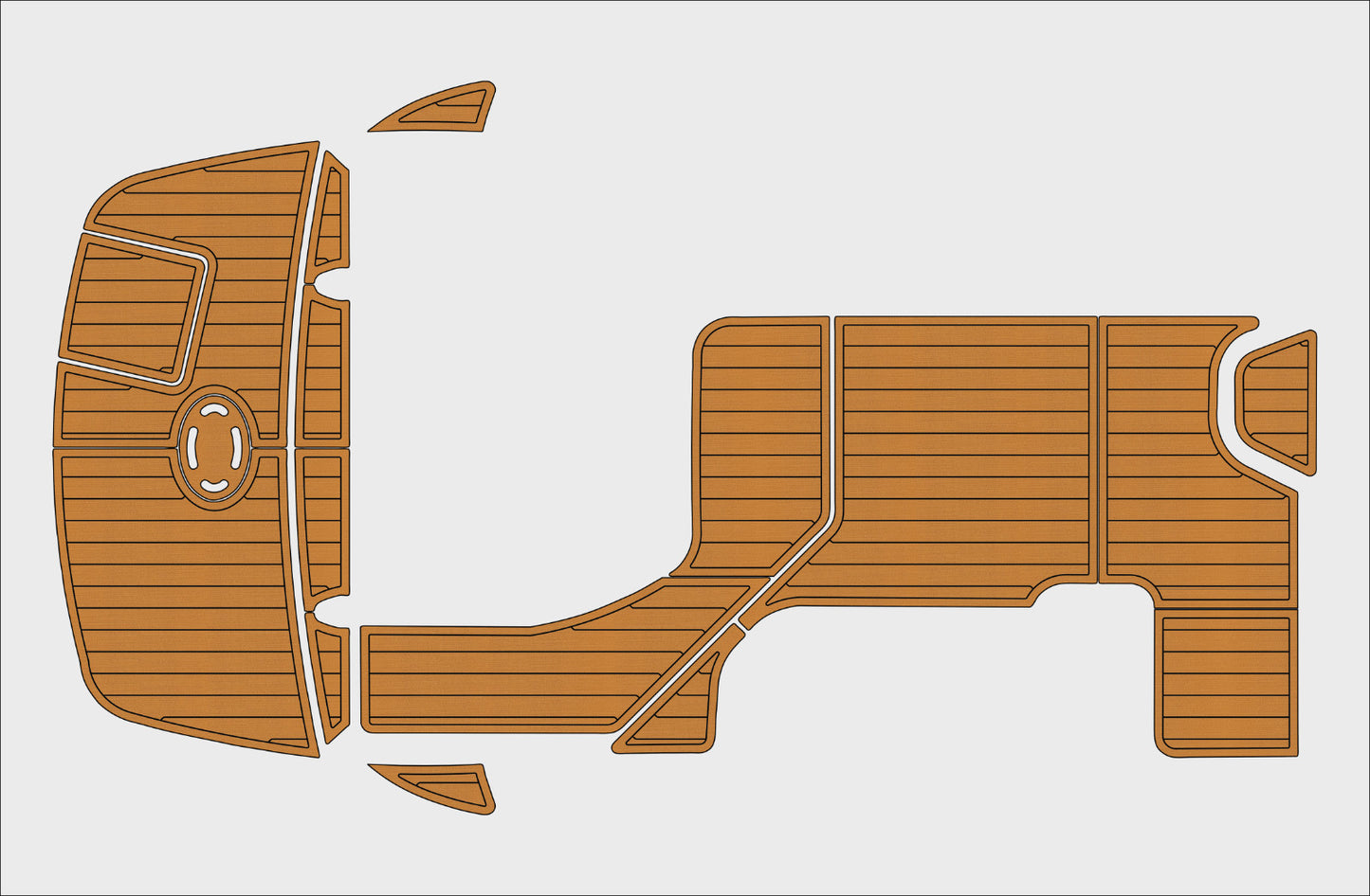 2010-2015 Sea Ray 305 sundancer Cockpit Swim platform 1/4"6mm EVA foam mat floor