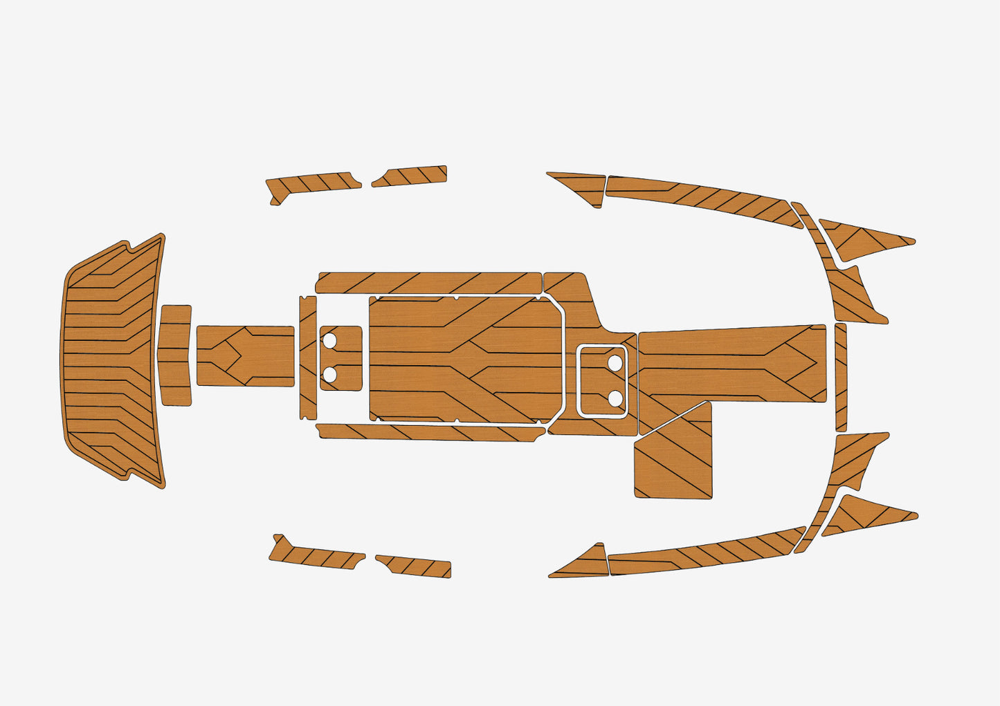 2019-2020 malibu 22 MXZ Cockpit Swim platform bow 1/4"6mm EVA Foam faux floor