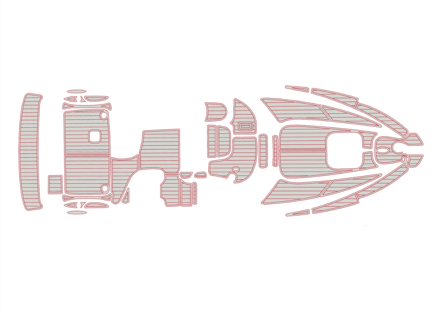 2000-2001 Bayliner 2655 Ciera Cockpit Swim platform 1/4"6mm EVA foam faux floor
