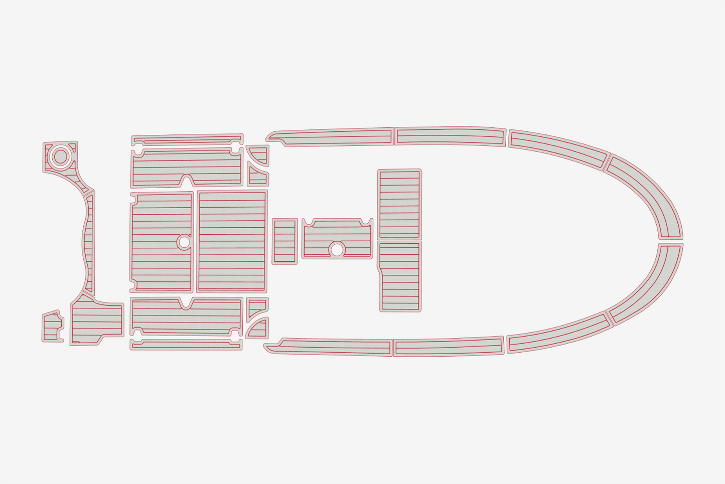 2002-2009 Boston Whaler 255 Conquest Anti-slip Custom EVA marine deck flooring