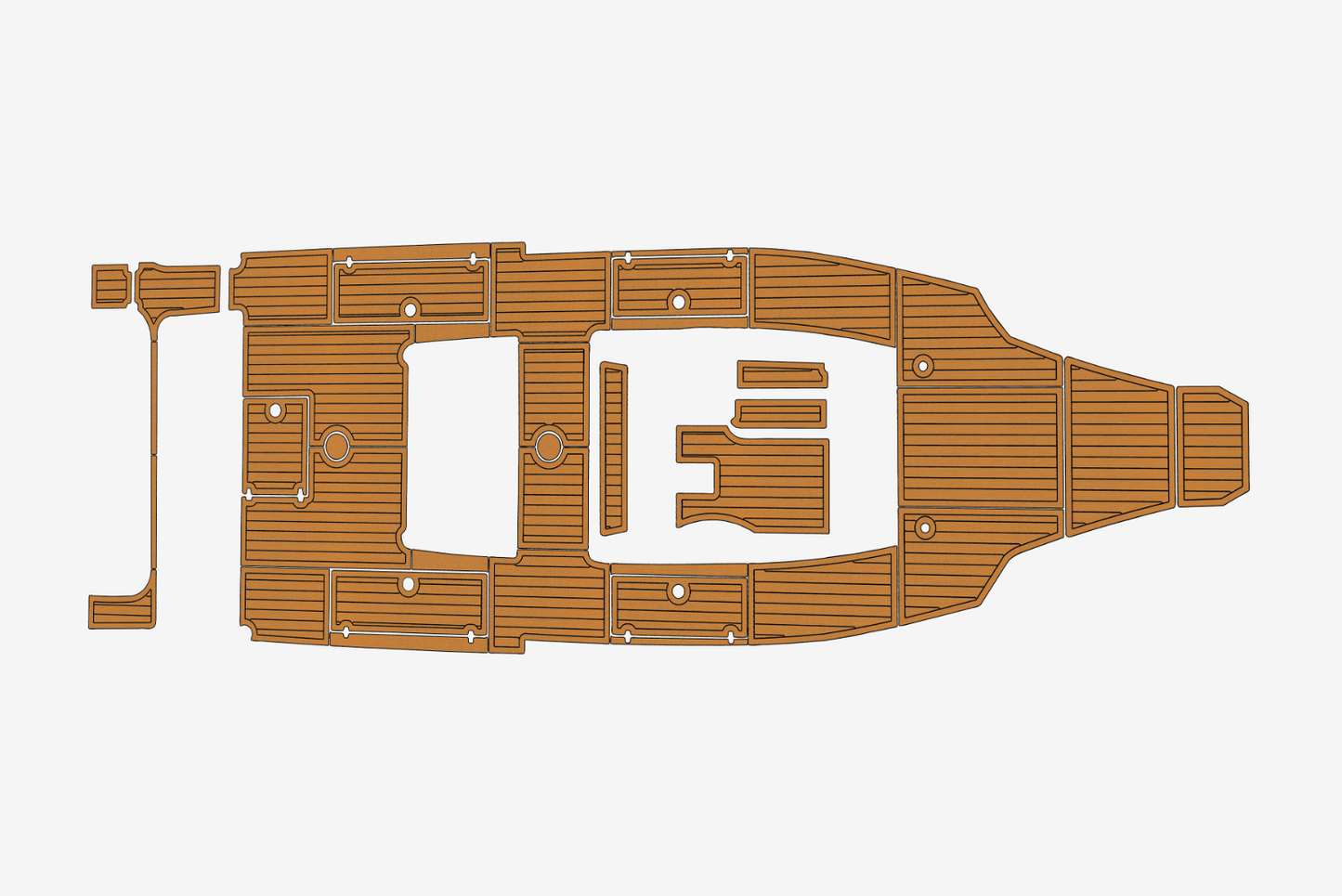 2015 Cobia 34 Cockpit Swim platform 1/4"6mm EVA Foam carpet marine floor
