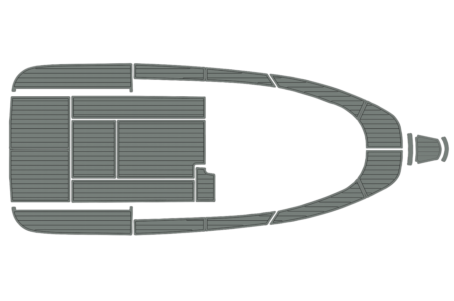 2000-2009 Aquador 25 WA Cockpit Swim platform bow 1/4"6mm EVA foam faux floor