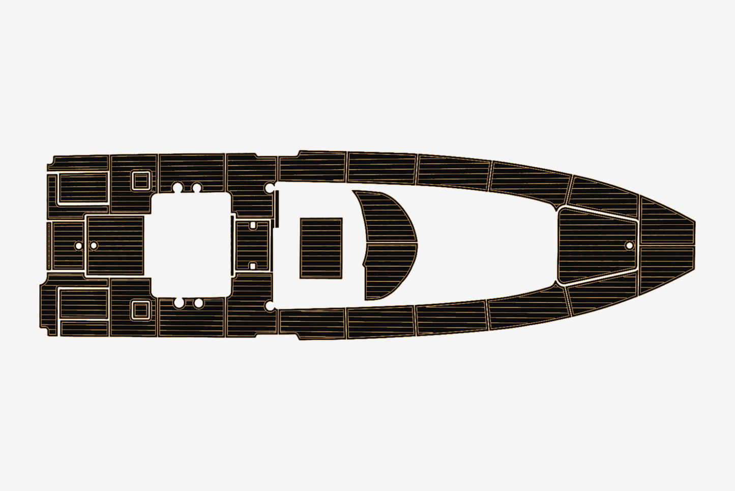 2022 Contender 39 FA Cockpit 1/4"6mm EVA Foam carpet marine faux mat floor