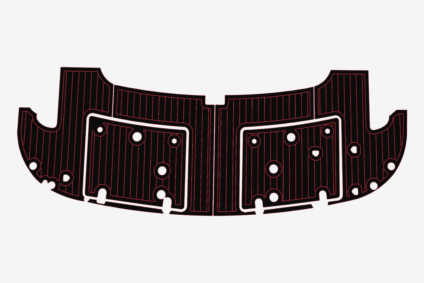 2004 Fairline 59 Cockpit Swim platform 1/4"6mm EVA Foam carpet marine floor