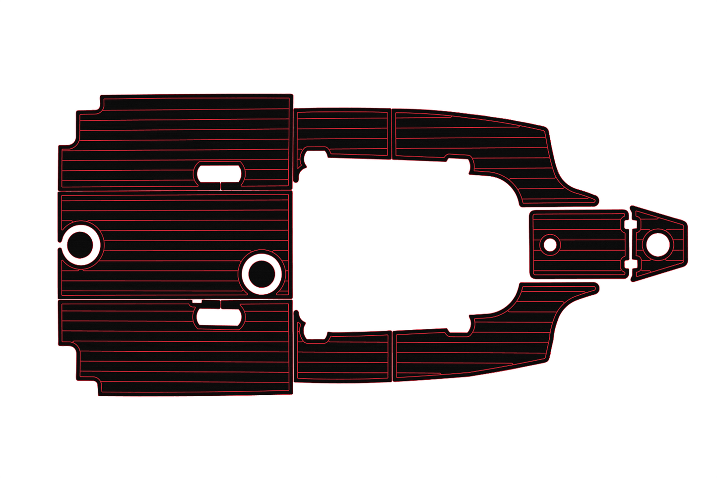 2017-2023 Sea Fox 248 commander Cockpit Swim platform 1/4"6mm EVA Fauxfoam floor