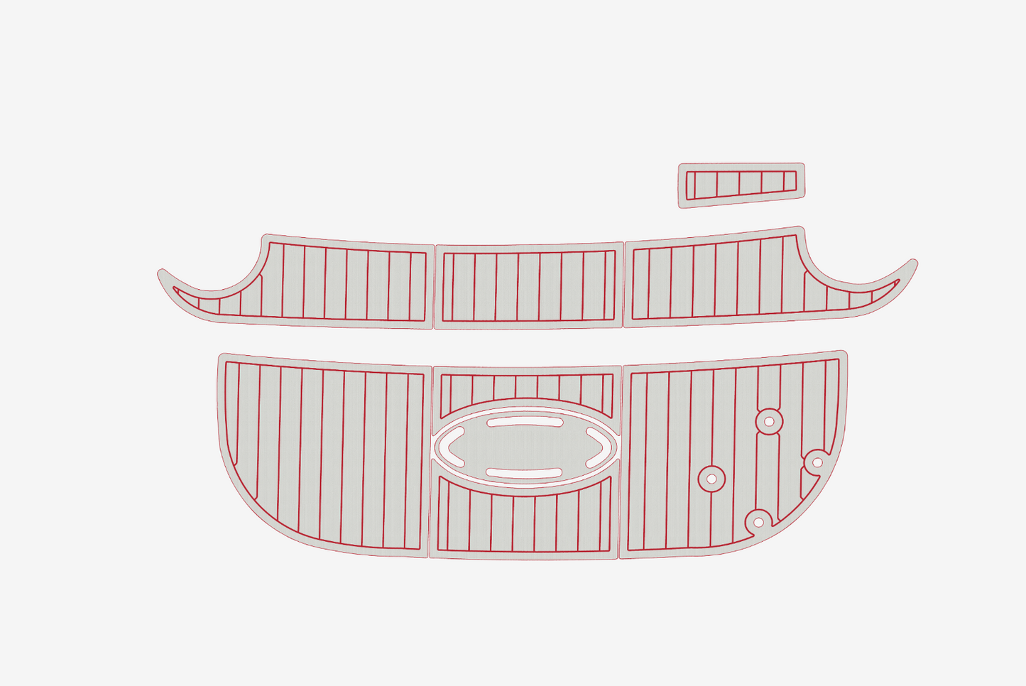2004-2009 Larson 260 Cabrio Cockpit Swim platform 1/4"6mm EVA Foam faux floor