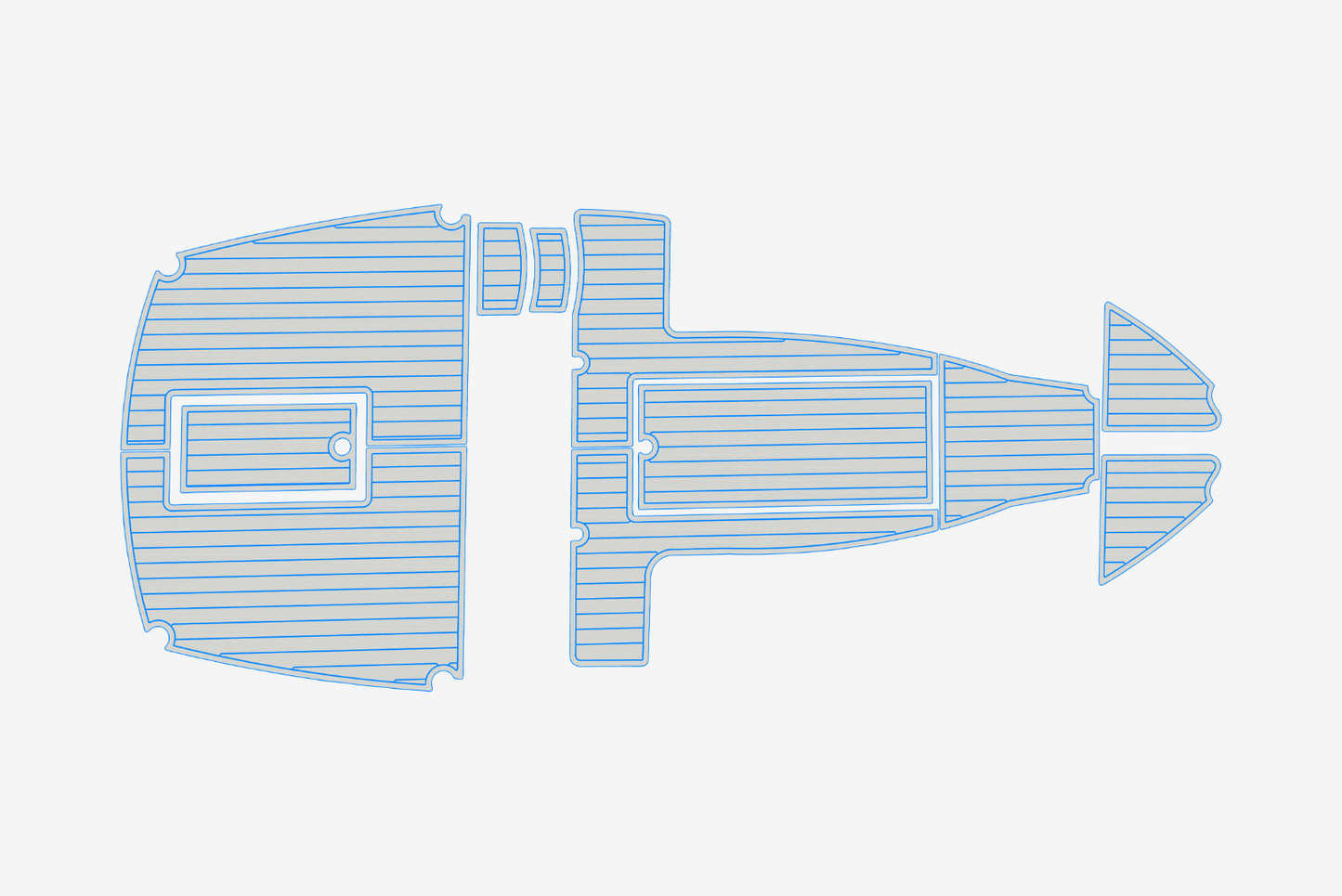 2021-2022 Duffy 22 Suncruiser Cockpit Swim platform 1/4"6mm EVA Foam faux floor