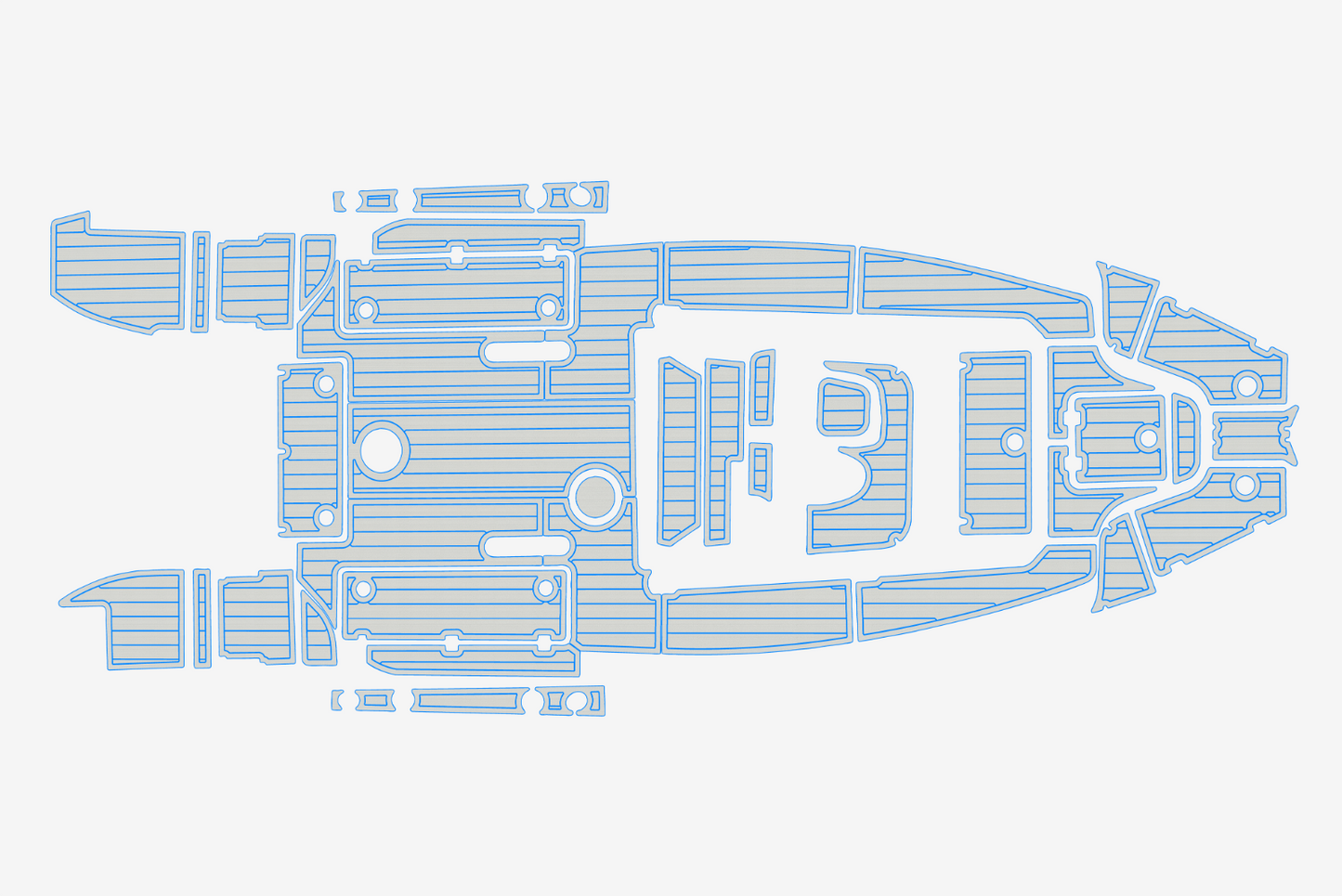 2019-2020 Sea Fox 266 Commander Cockpit Swim platform 1/4"6mm EVA Foam floor