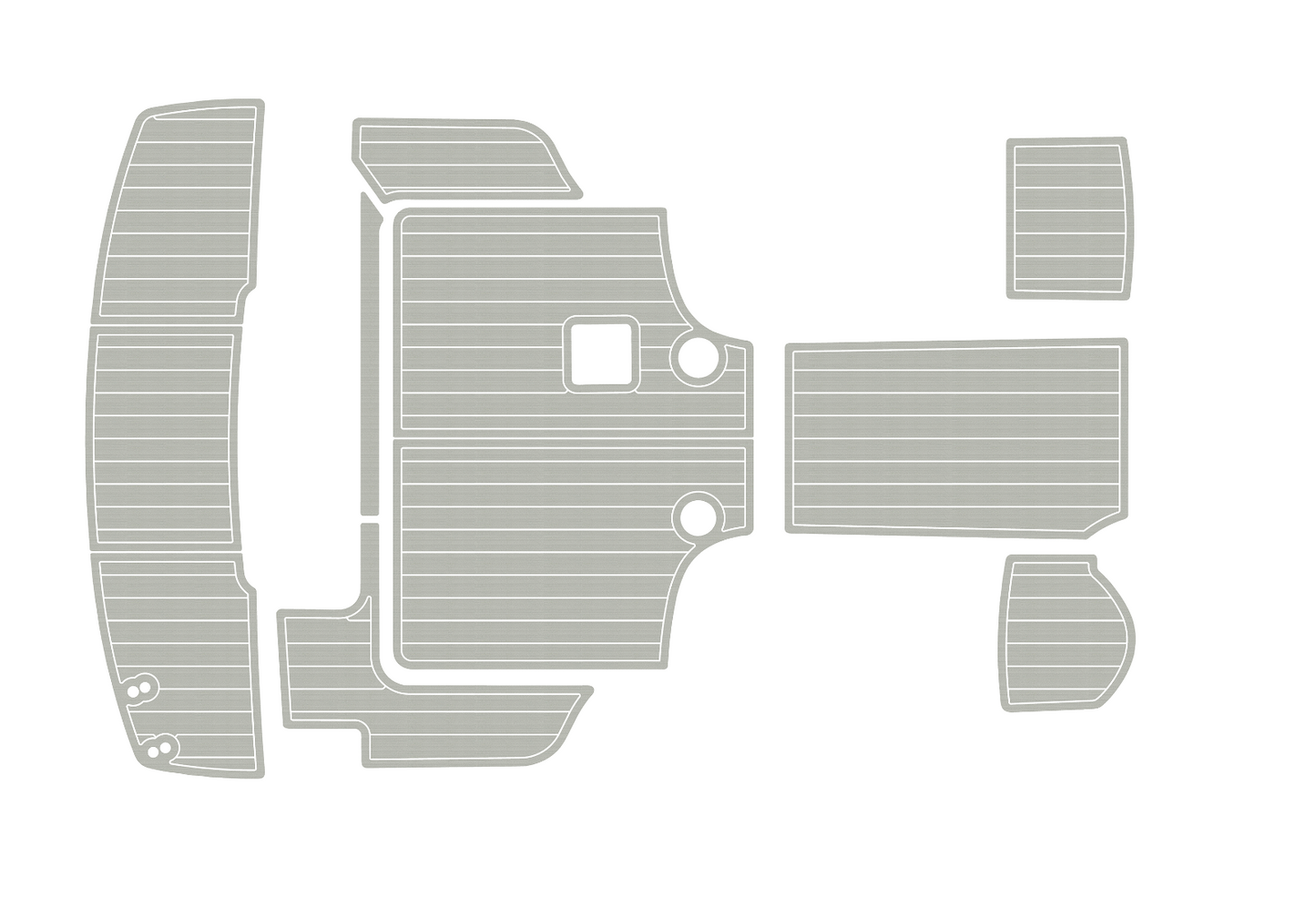 2008-2013 Bayliner 266 EC Anti-slip mat Custom EVA marine deck flooring
