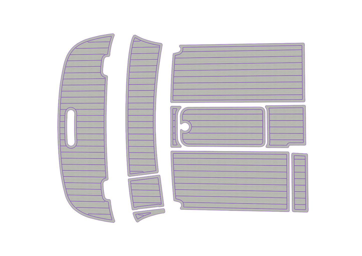 2010 Bayliner 652 Cockpit Swim platform 1/4" 6mm EVA foam floor