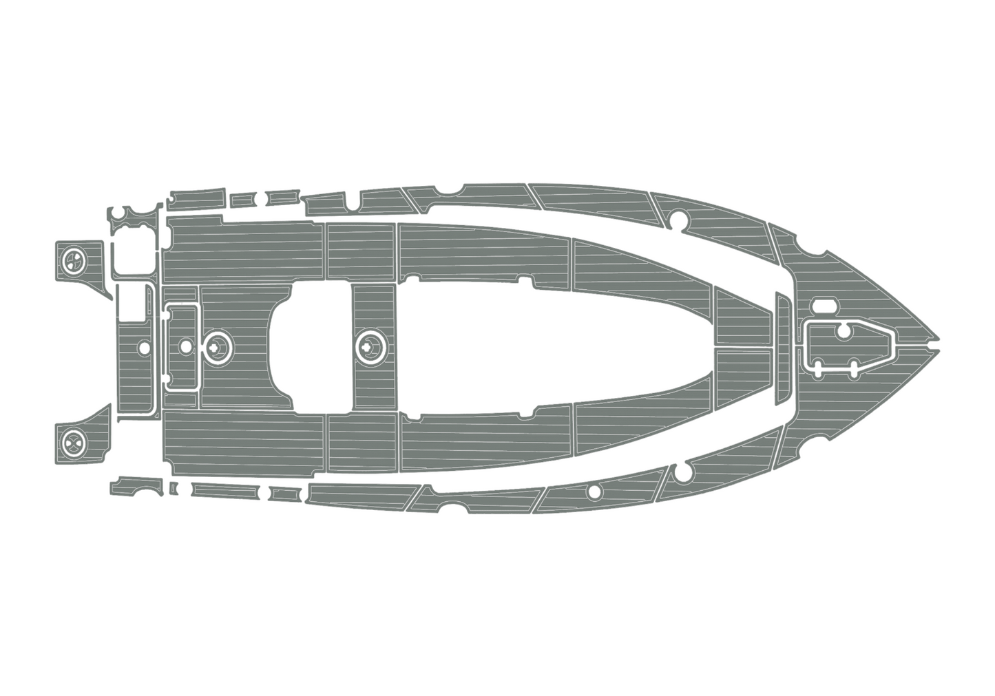 2018-2023 Sea Hunt 27 Game Fish CB Cockpit Swim platform 1/4"6mm EVA Foam floor