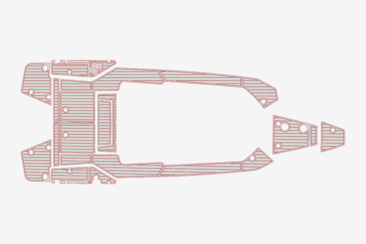 2021 Axopar 28 Cockpit Swim platform 1/4"6mm EVA Foam floor