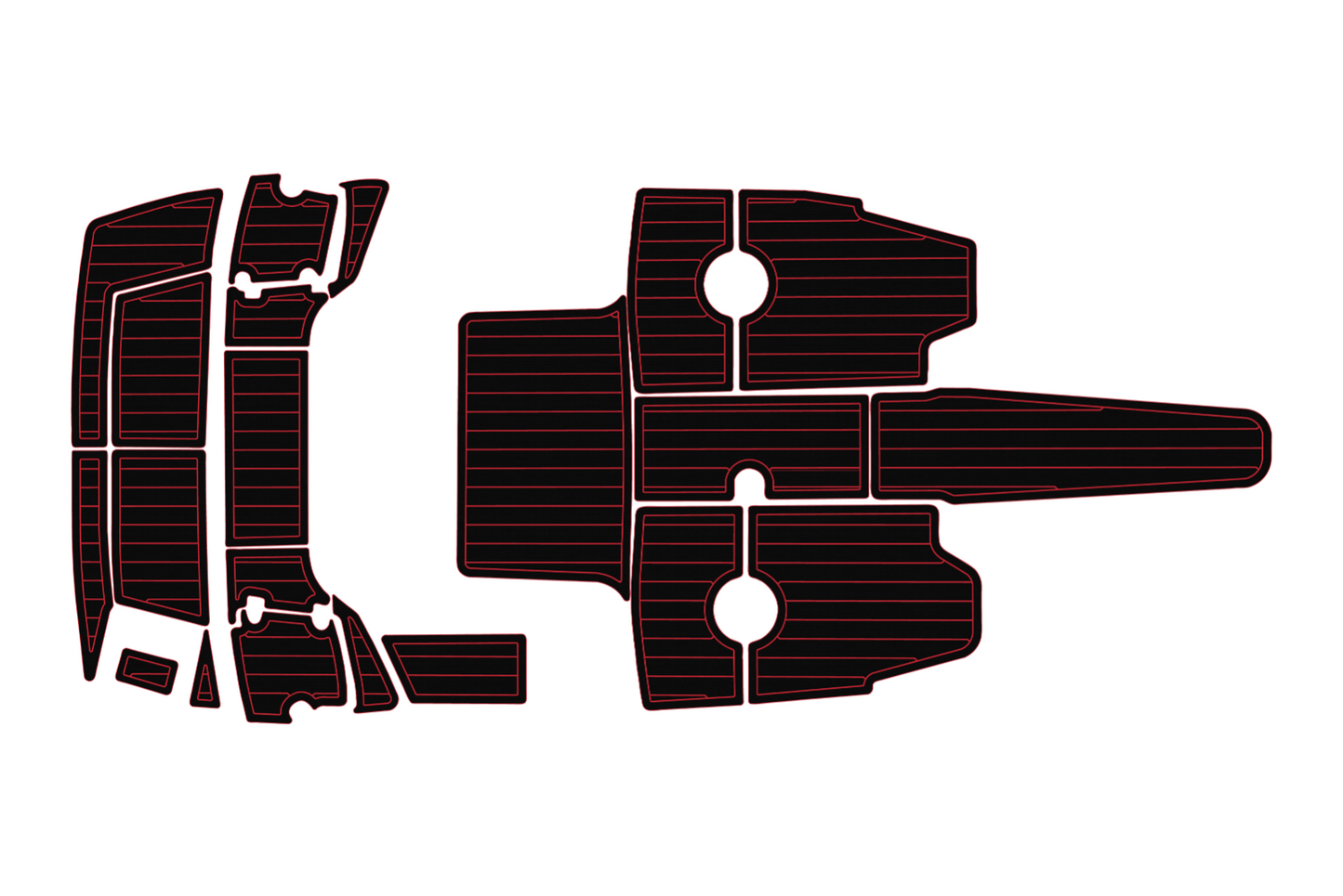 2017-2021 Crownline 205 Cockpit Swim platform 1/4"6mm EVA foam floor