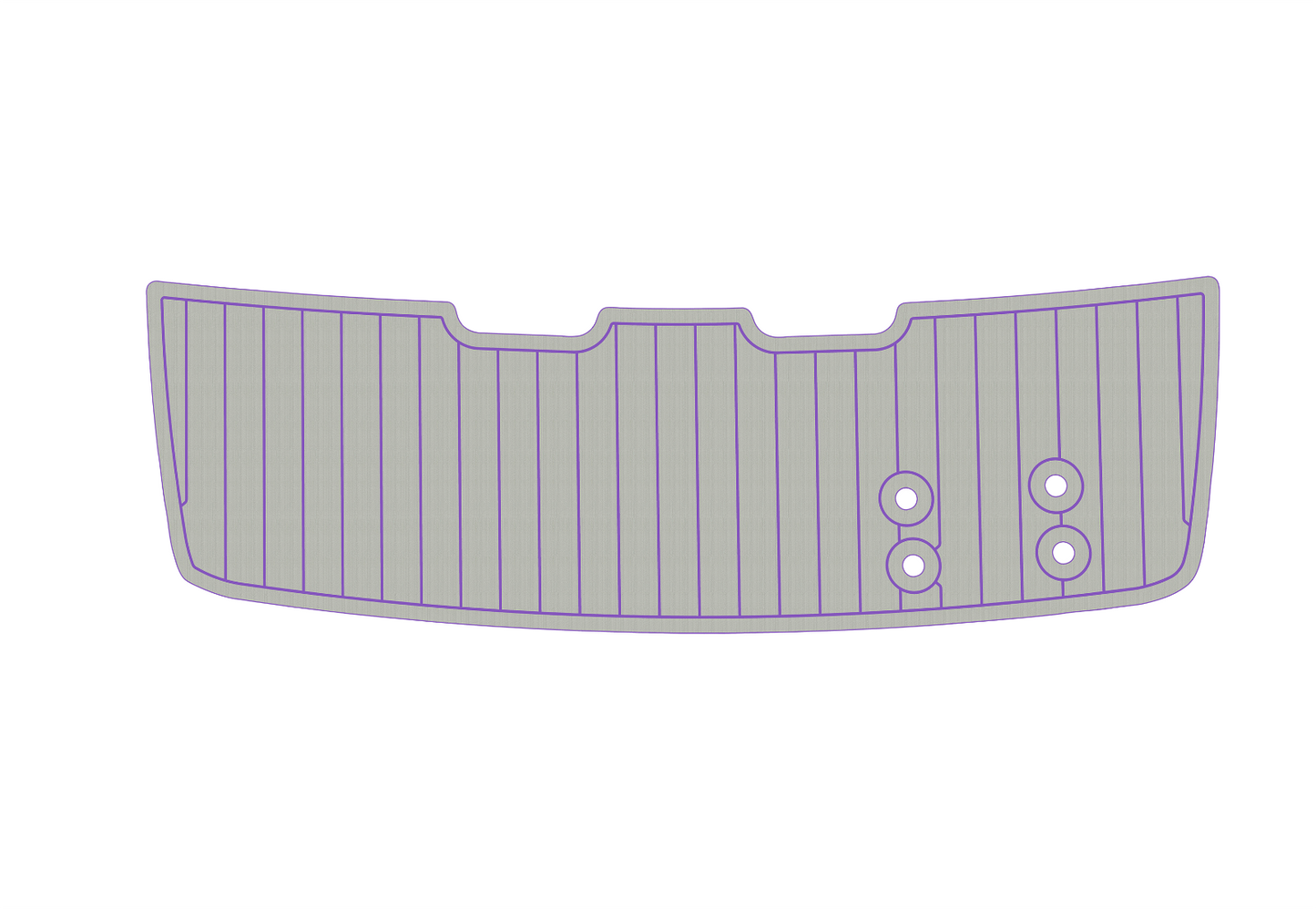 2008-2010 Bayliner 195 Discobery Swim platform 1/4" 6mm EVA foam floor