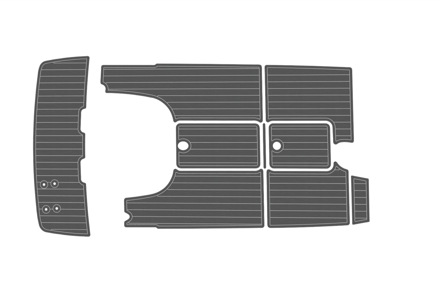 2003-2011 Bayliner 192 Cuddy Swim platform cockpit 1/4" 6mm EVA faux teak Floor