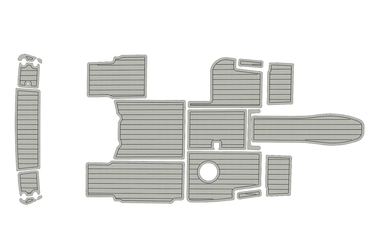 2001-2004 Monterey 200LS Cockpit Swim platform 1/4"6mm EVA Faux foam floor
