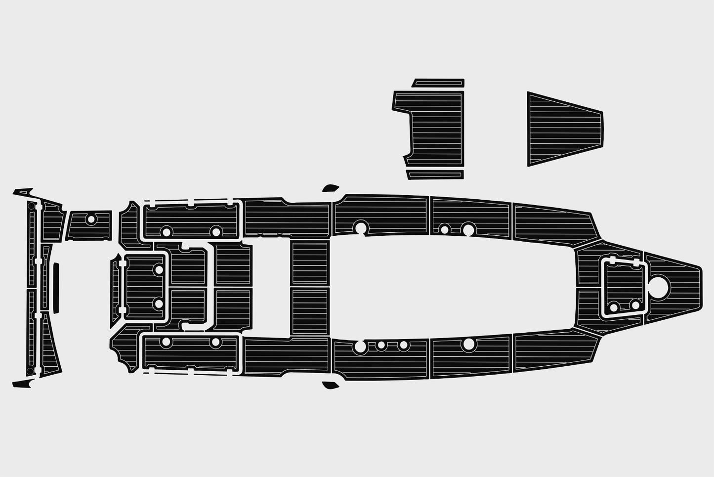 2015-2017 Nor Tech 390 Sport C C Cockpit Swim platform 1/4"6mm EVA floor