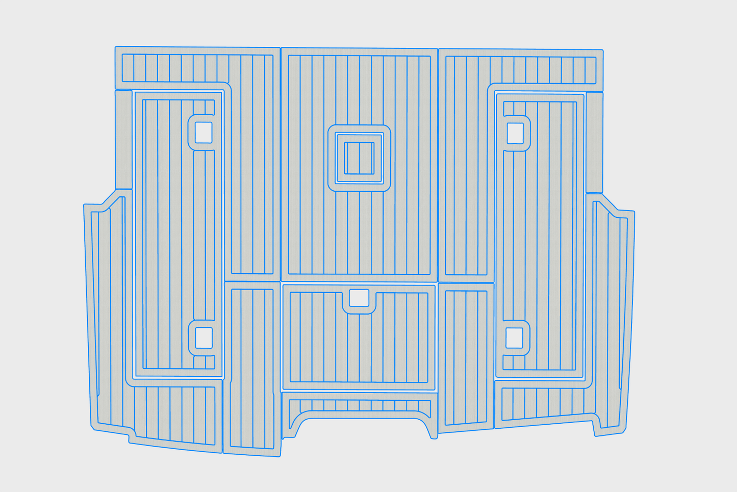 1998-2002 Cabo 35 Express Cockpit 1/4"6mm EVA Foam carpet marine faux mat floor