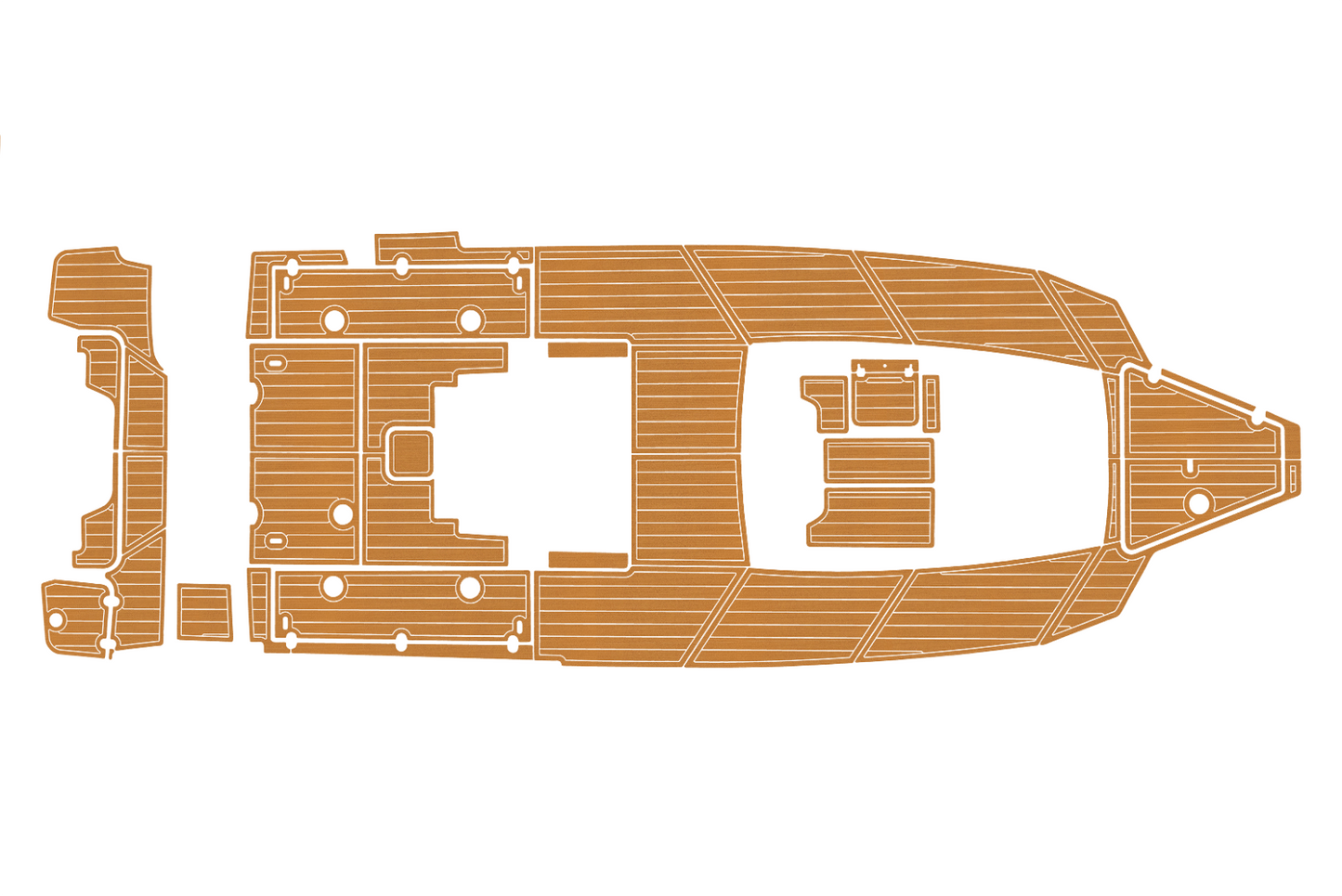 2022-2024 Blackfin 302 CC Cockpit Swim platform 1/4"6mm EVA foam floor