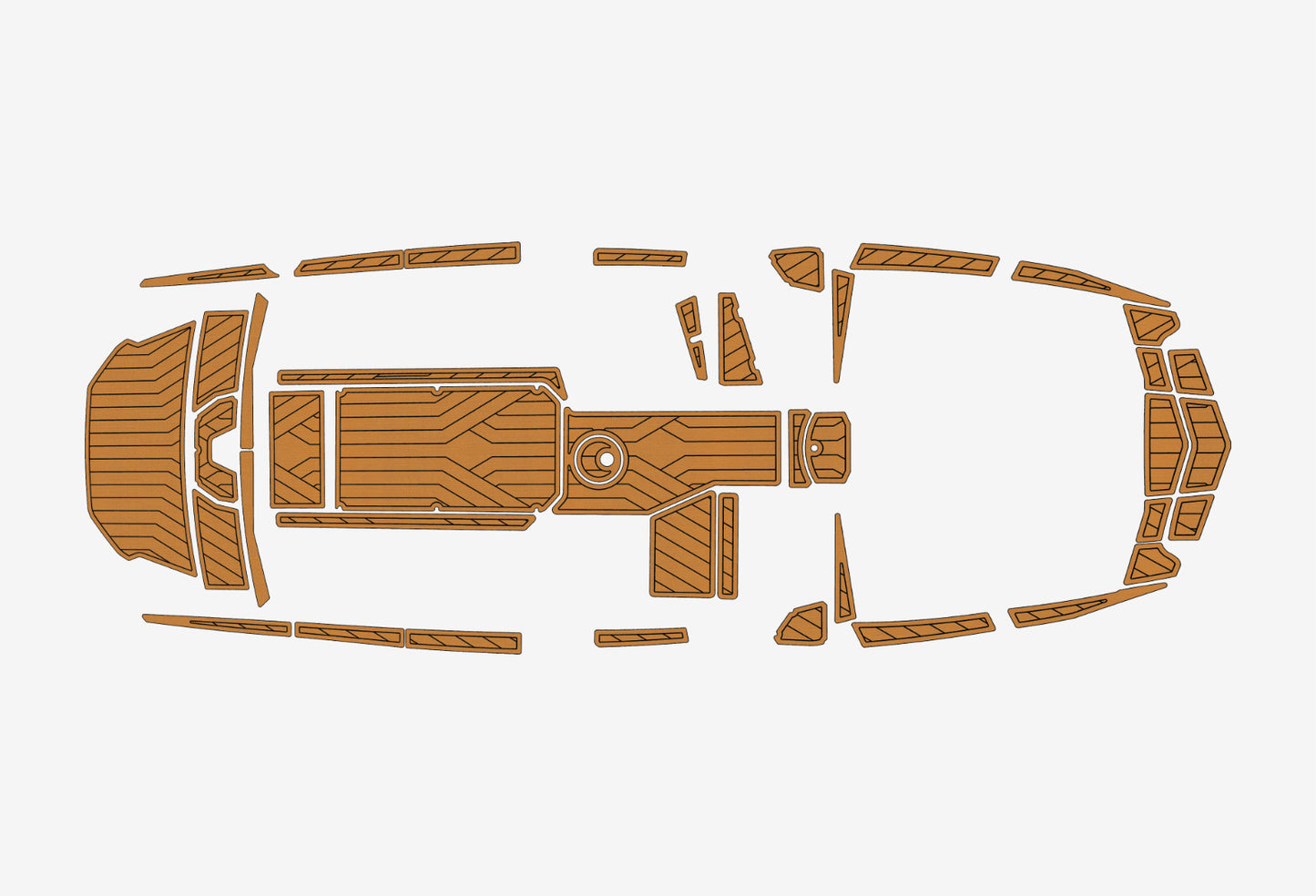 2023 Axis A225 Cockpit Swim Platform Bow 1/4" 6mm EVA Foam Faux teak floor