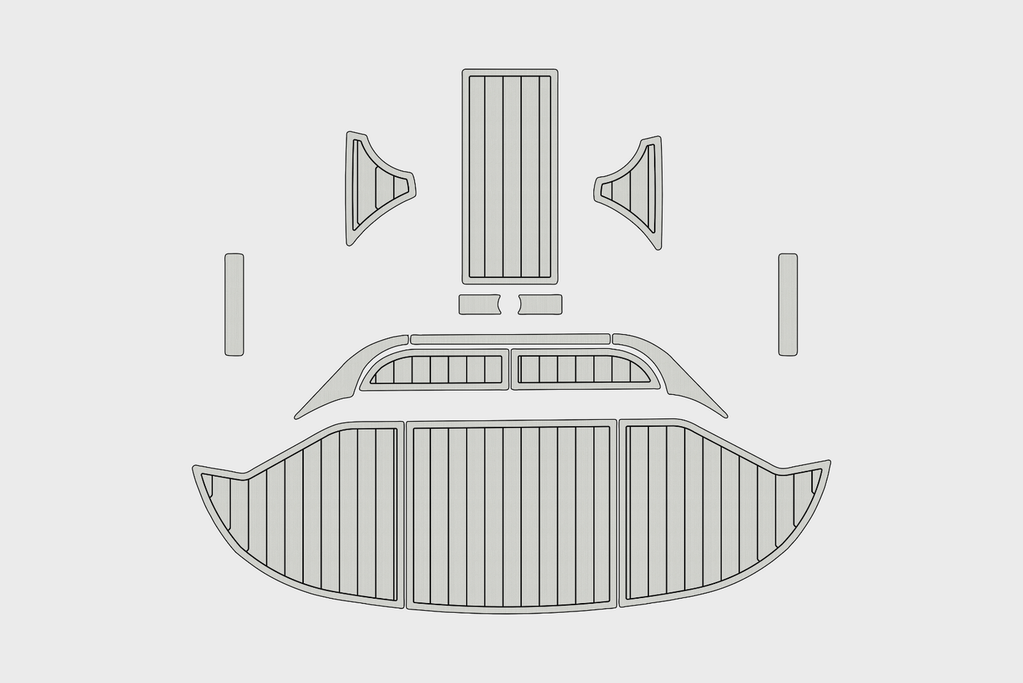 2015-2023 Regal 2800 Bowrider Swim platform 1/4"6mm EVA foam faux teak floor