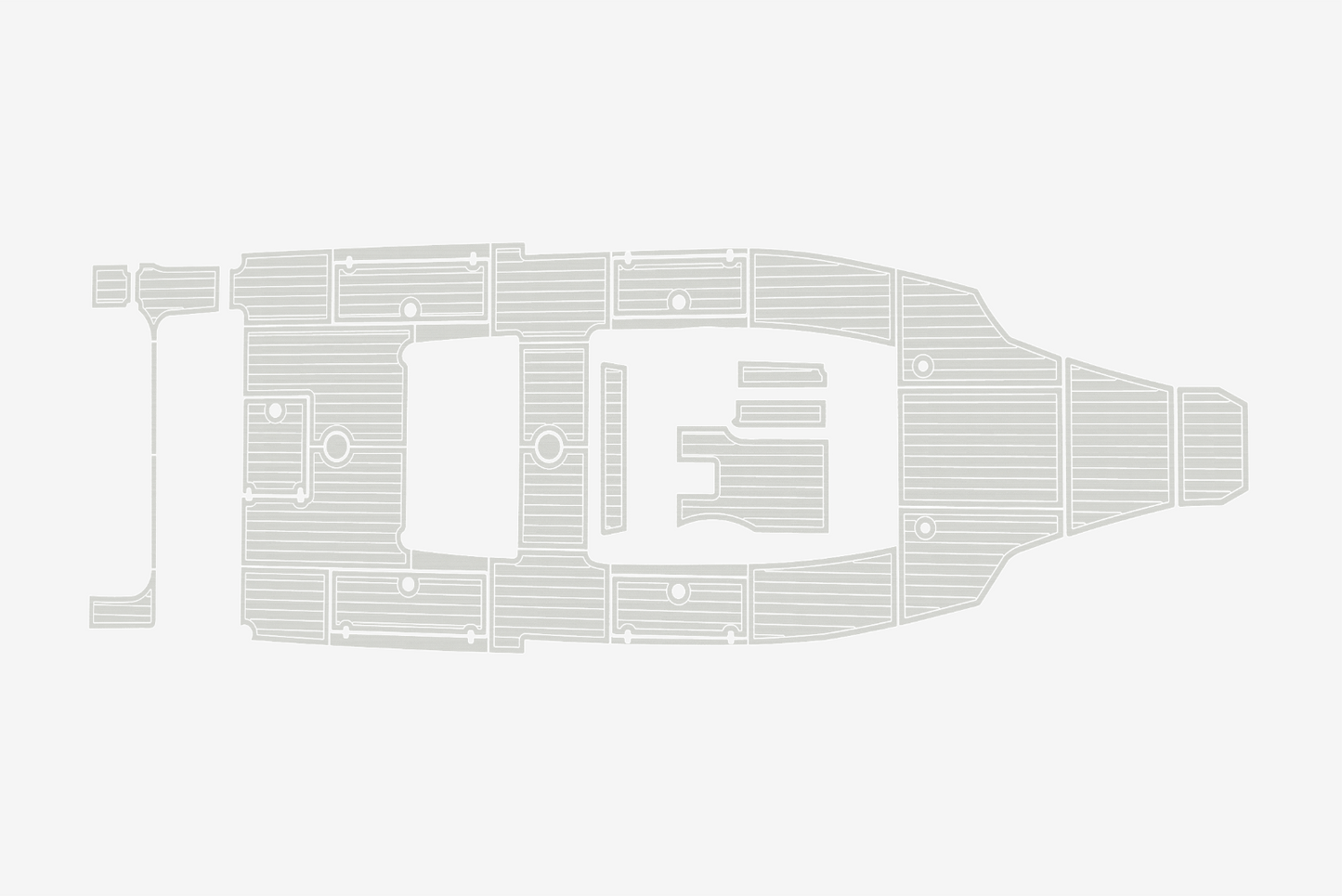 2015 Cobia 34 Cockpit Swim platform 1/4"6mm EVA Foam carpet marine floor