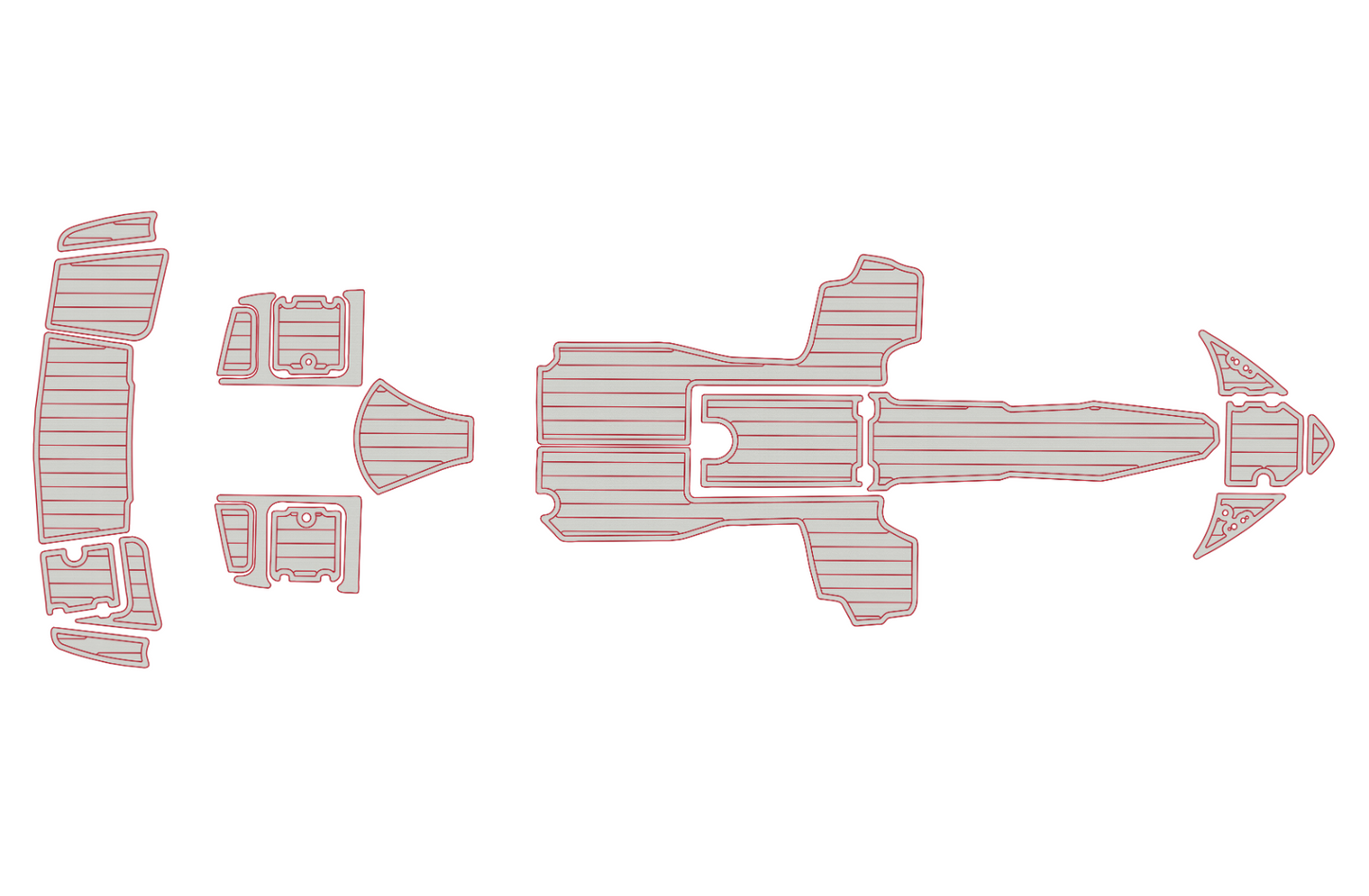 2019 Chaparral H20 23 Cockpit Swim platform bow 1/4"6mm EVA foam floor