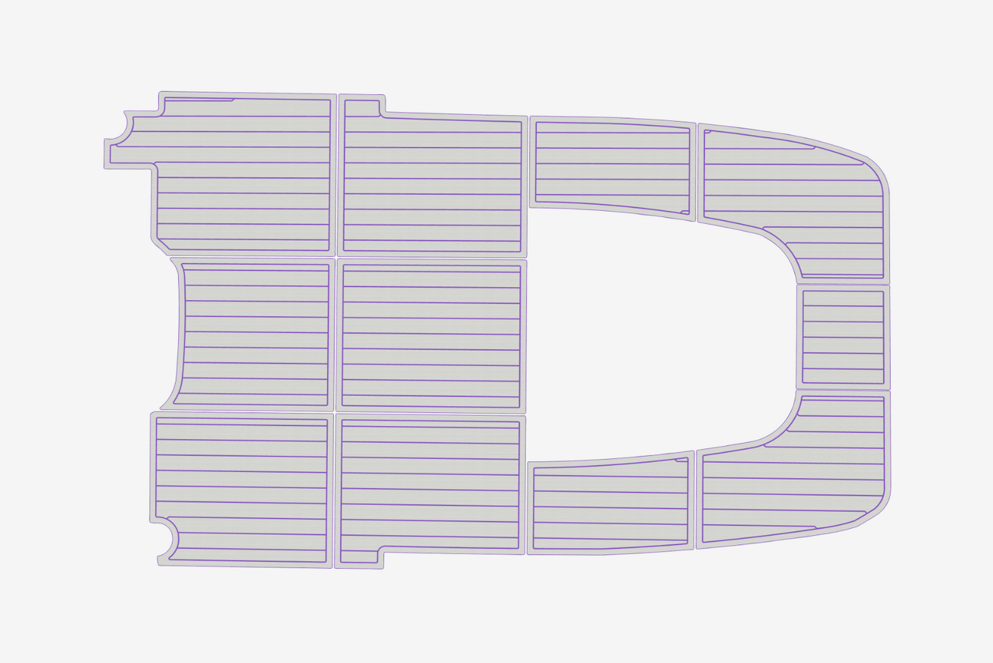 1998 Cobia 224 Cockpit Swim platform 1/4"6mm EVA Foam carpet marine floor