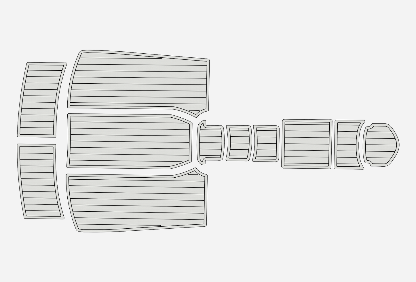 2008-2010 Bella 570 DC Marine teak deck EVA Foam Boat fuax foam mat flooring